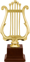 Фигура Музыка Арфа 2 на пластиком цоколе