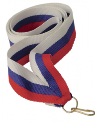 Лента для медалей 22 мм Цвет триколор