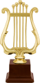 Фигура Музыка Арфа 2 на пластиком цоколе